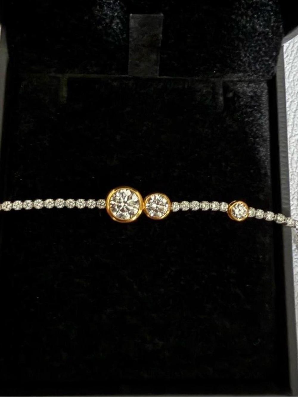 3.56 Carat Real Diamond Tennis Bracelet - Picture 8 of 9